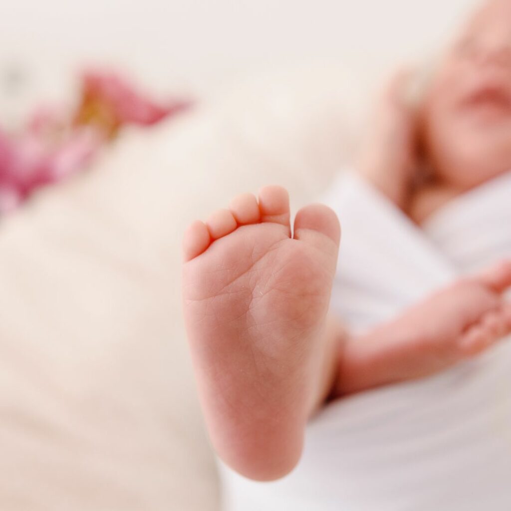 Babyfuß Babyfotografie Neugeborene